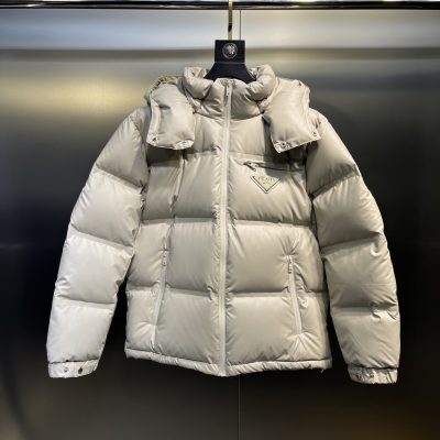 High Quality Prada Jackets Black Minimalist Style
