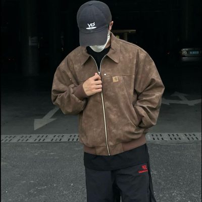 Luxury Carhartt Shirts Brown Leather Vintage Collection