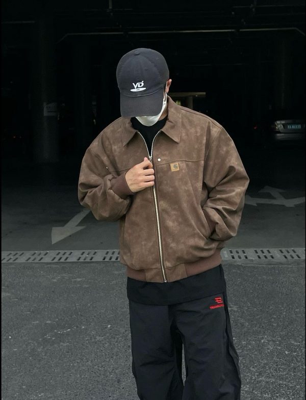 Luxury Carhartt Shirts Brown Leather Vintage Collection