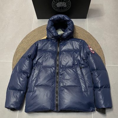 Premium Canada Goose Down Jacket Blue Luxury