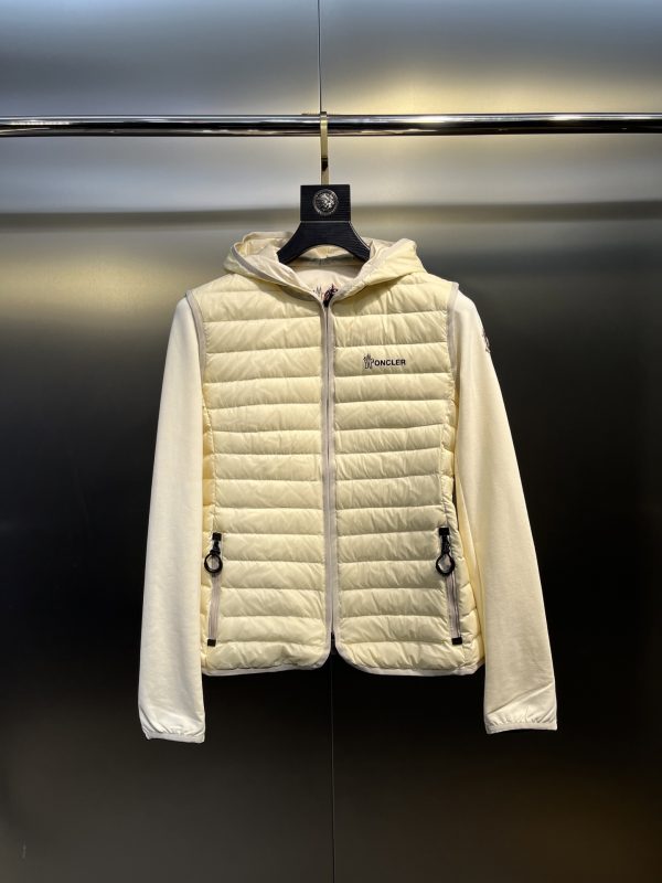 Best Selling Moncler Long Sleeves White Knit Patchwork Collection