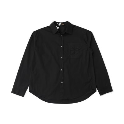 Best Selling Loewe Long Sleeves Linen Embroidered Style