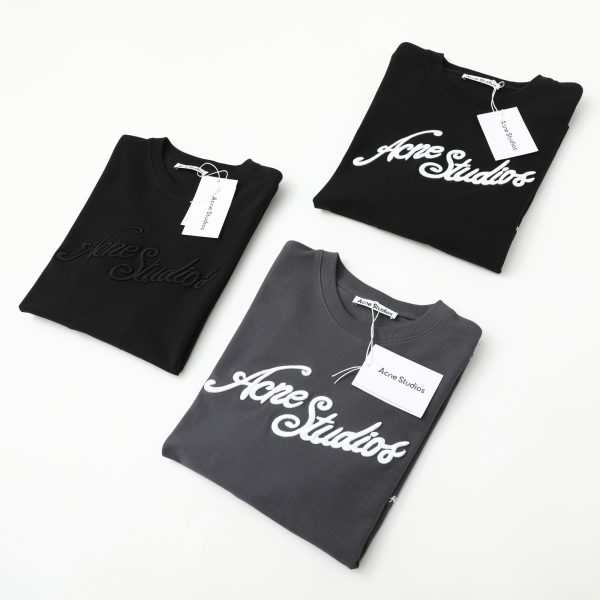 Premium Quality Acne Studios Long Sleeves Red Cotton Embroidered Collection