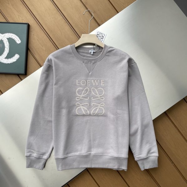 Premium Quality Loewe Long Sleeves Gray Cotton Classic Style
