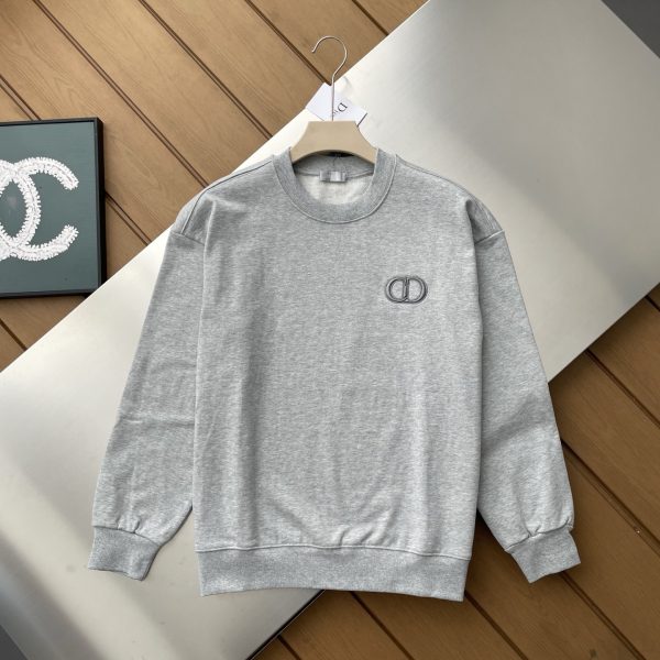 Best Selling Dior Sweatshirts Green Cotton Logo Style