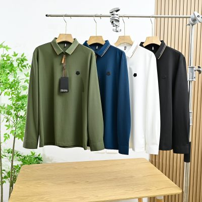 High Quality Zegna Long Sleeve Casual Style