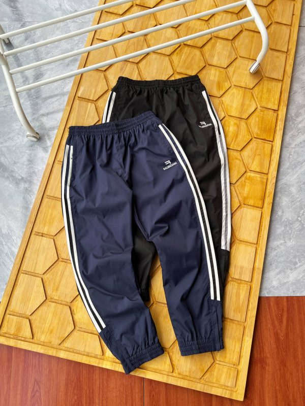 Premium Quality Balenciaga Sweatpants Black Embroidered Collection