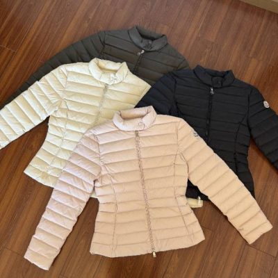 Premium Quality Moncler Down Jackets Black Wool Collection
