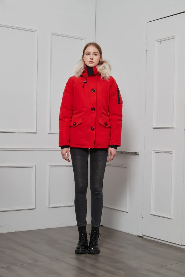 Luxury Canada Goose Down Jacket Red Luxury