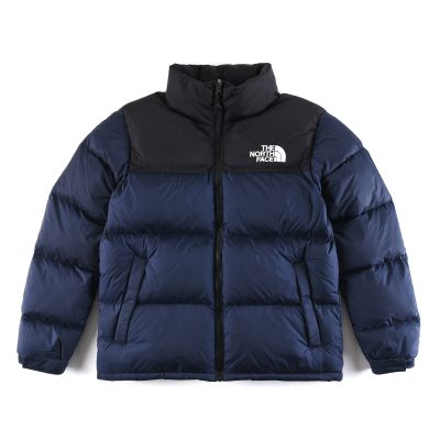 High Quality The North Face Down Jacket Navy Nylon Embroidery Luxury