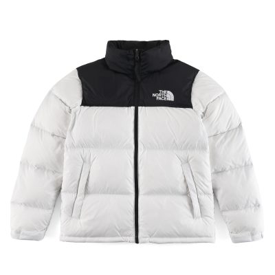 Luxury The North Face Down Jacket White Nylon Embroidery Collection