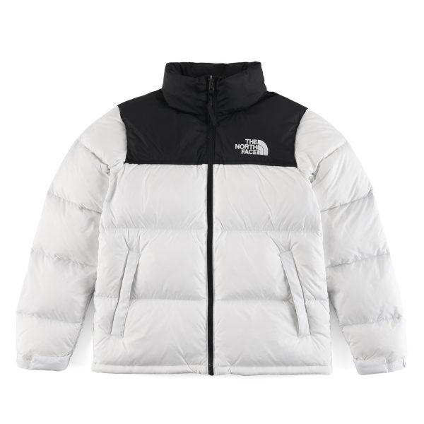 Luxury The North Face Down Jacket White Nylon Embroidery Collection