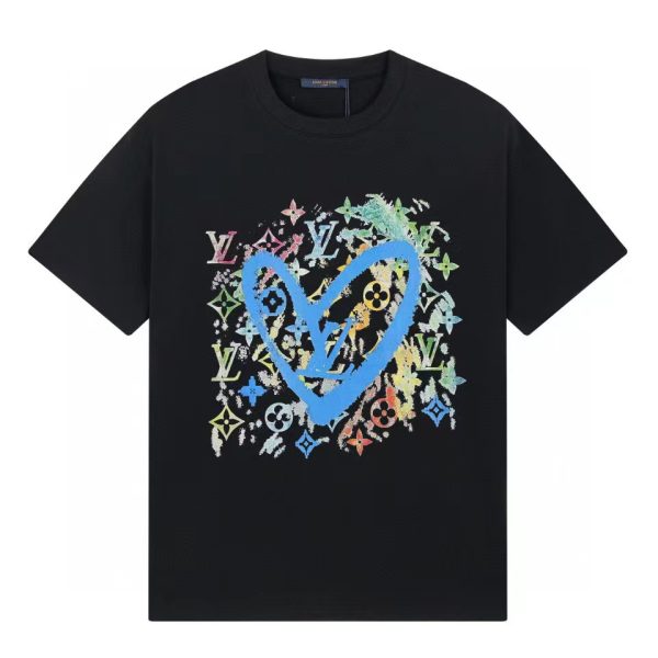 Premium Louis Vuitton Short Sleeves White Print Collection