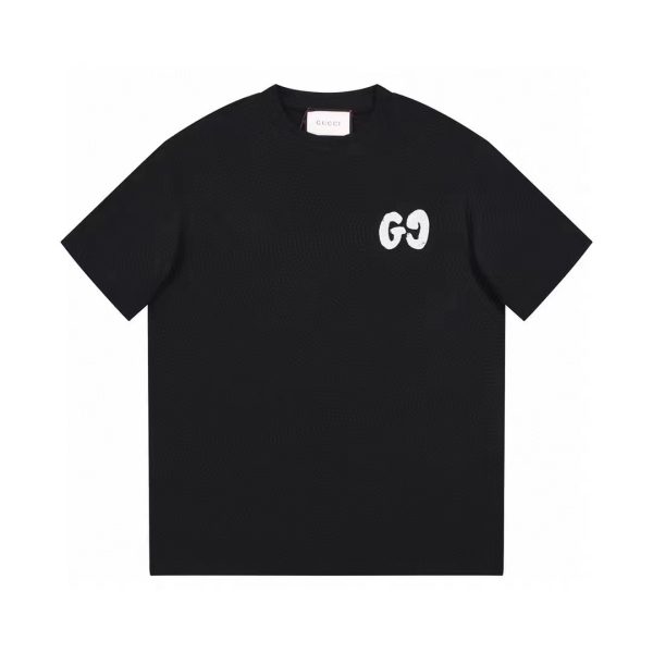 Luxury Gucci Short Sleeves Black Logo Luxury