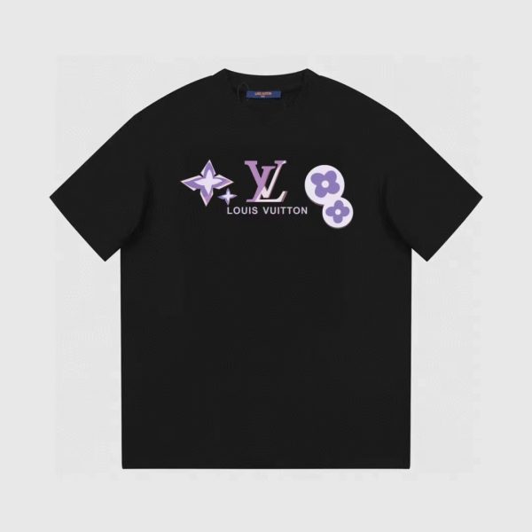 Best Selling Louis Vuitton Short Sleeves Black Washed Collection