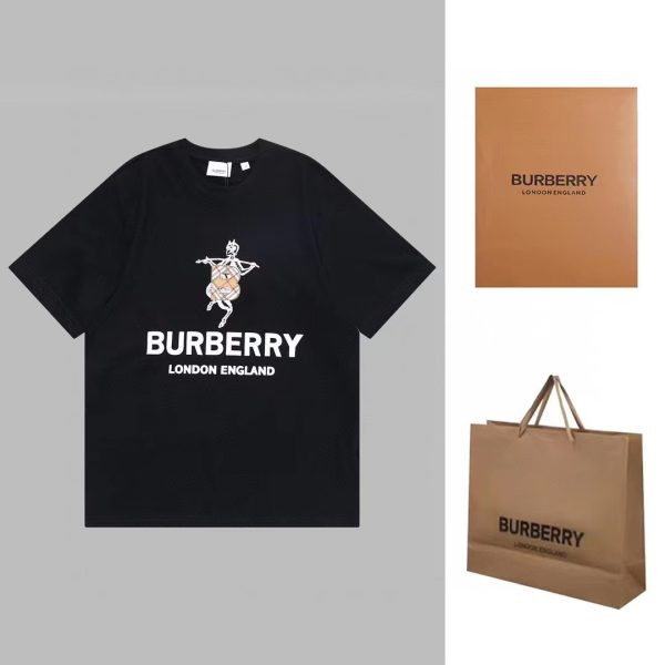 Premium Burberry Short Sleeves White Collection