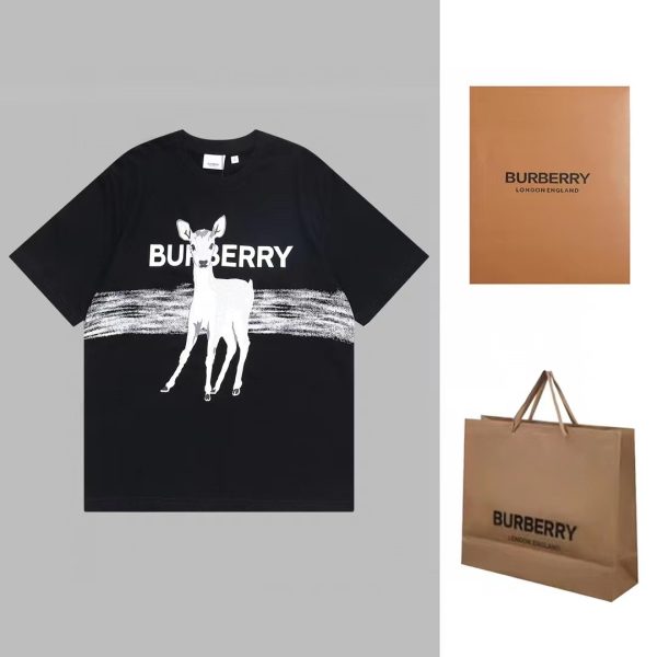 Best Selling Burberry Short Sleeves Black Washed Luxury
