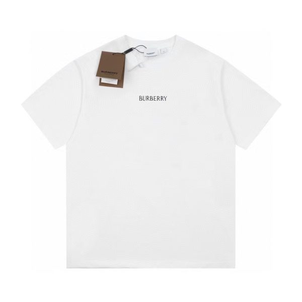 Luxury Burberry T-Shirt White Cotton Logo Style