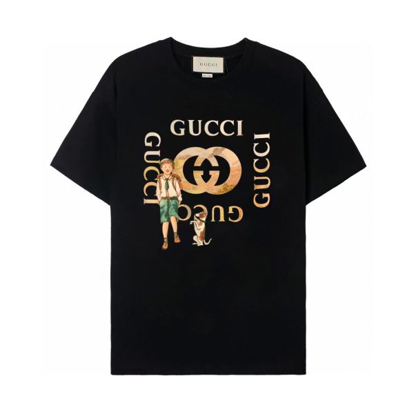 Premium Gucci Short Sleeves White Cotton Casual Luxury