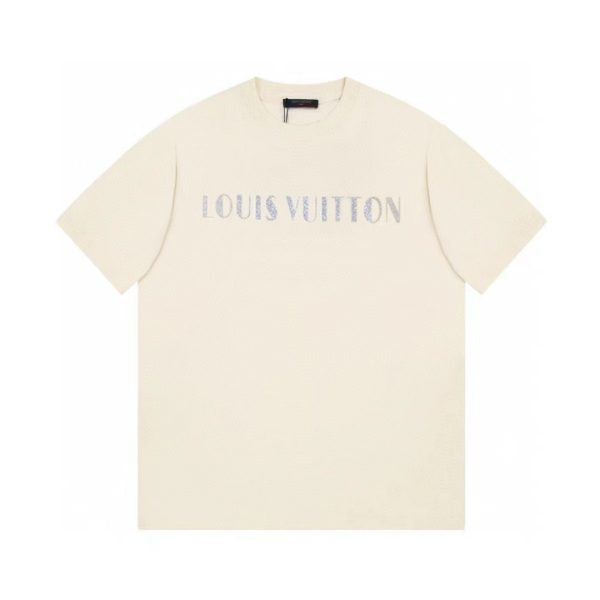 Premium Louis Vuitton Short Sleeves Silver Collection