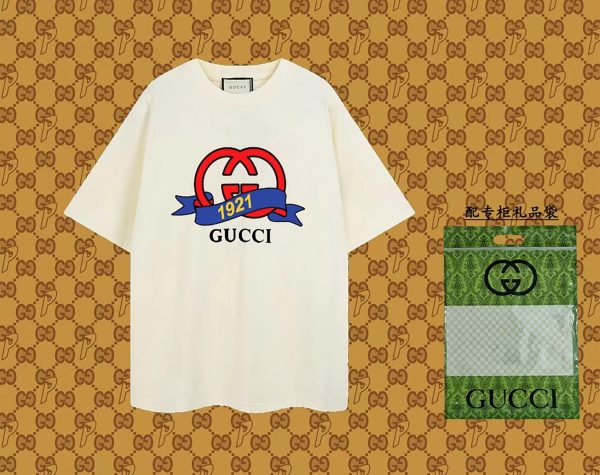 High Quality Gucci Short Sleeves White Style