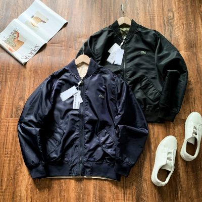 High Quality Lacoste Jacket Navy Cotton Casual Luxury
