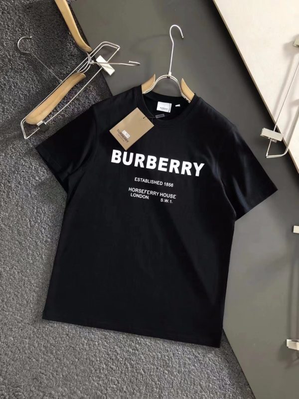 Premium Burberry Short Sleeves Silk Style