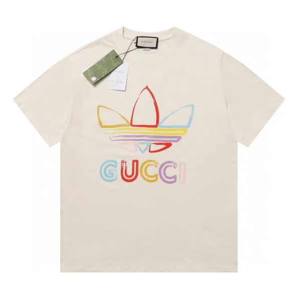 Luxury Gucci Short Sleeves Black Cotton Print Luxury