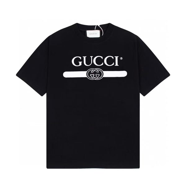 Premium Quality Gucci Short Sleeves Black Classic Luxury