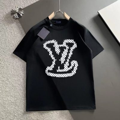 Premium Quality Balenciaga Short Sleeves Black Print Luxury