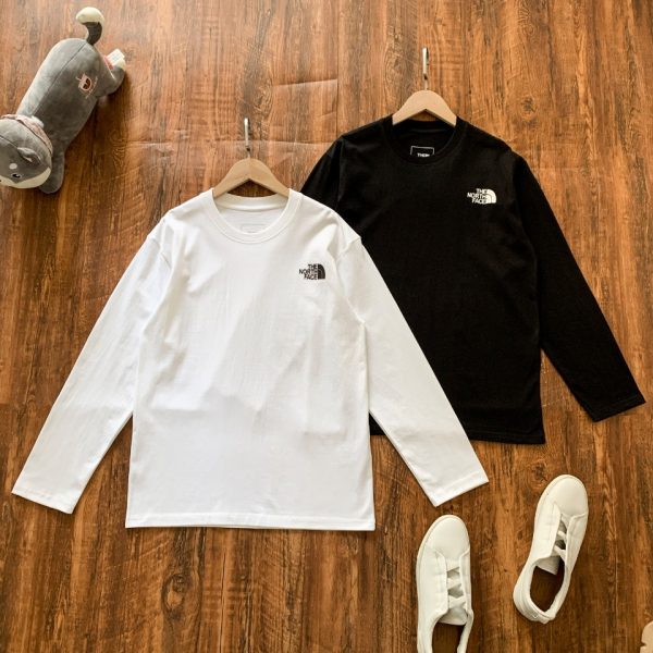 High Quality The North Face Long Sleeves White Cotton Classic Style