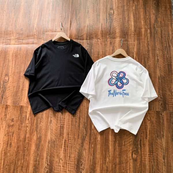 Best Selling The North Face Short Sleeves White Cotton Retro Luxury