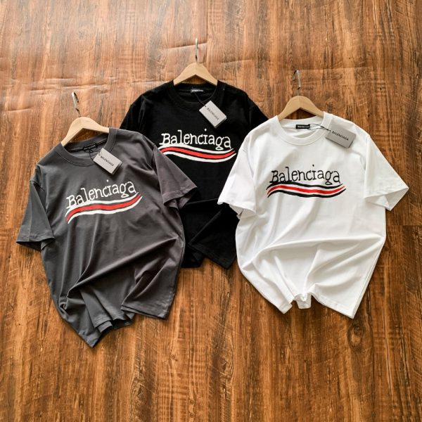 Premium Quality Balenciaga Short Sleeves White Classic Style