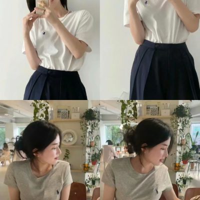 Luxury Ralph Lauren Short Sleeves Black Cotton Classic Collection