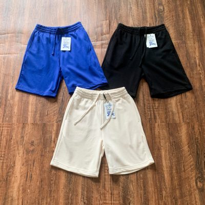 High Quality Burberry Shorts Beige Cotton Logo Luxury