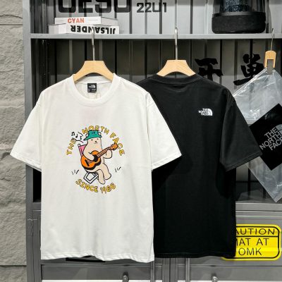 Best Selling The North Face Short Sleeves Black Cotton Style