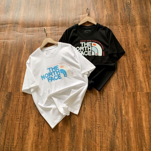 High Quality The North Face Short Sleeves White Cotton Breathable Collection