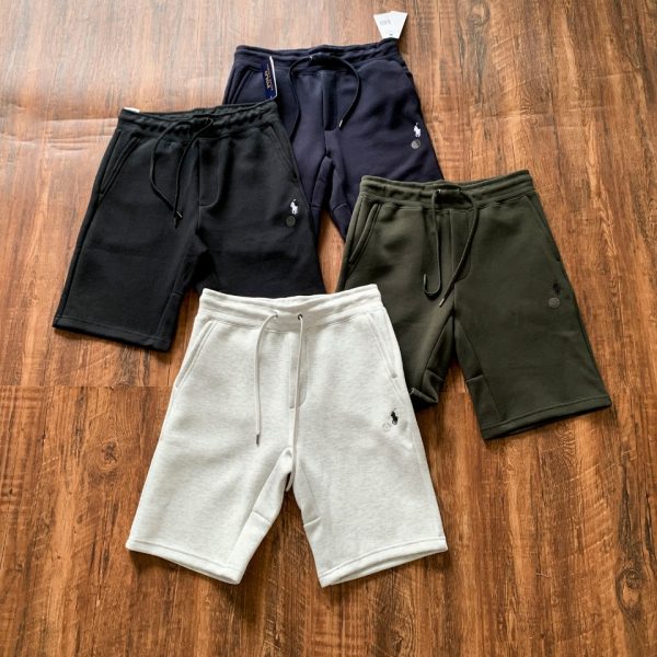 Premium Ralph Lauren Shorts Gray Knit Solid Luxury