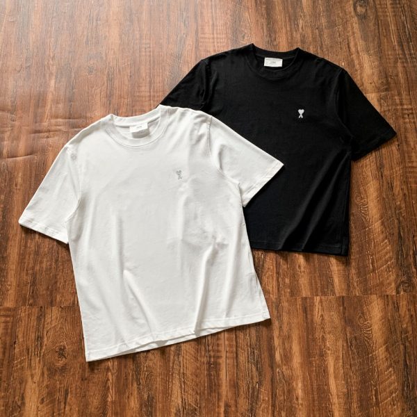Premium Quality Ami Short Sleeves Silver Embroidered Style