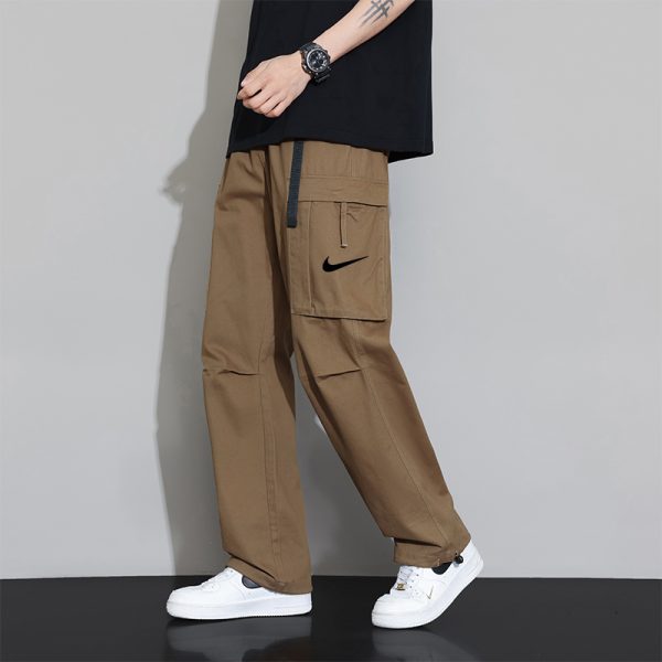 Luxury Nike Trousers Green Cotton Print Luxury