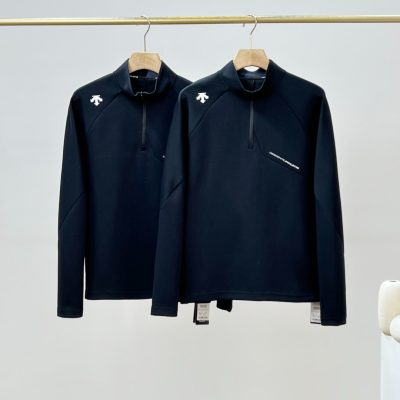 Premium Descente Long Sleeves Black Cotton Classic Collection