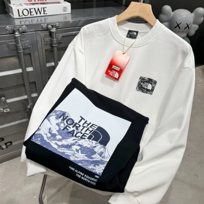 Luxury The North Face Sweatshirts Black Knit Breathable Luxury