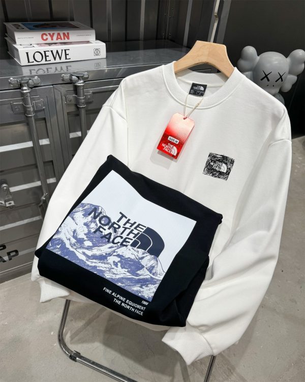 Luxury The North Face Sweatshirts Black Knit Breathable Luxury