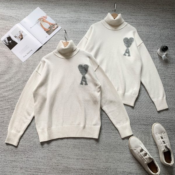 Best Selling Ami Sweaters Silver Embroidered Style