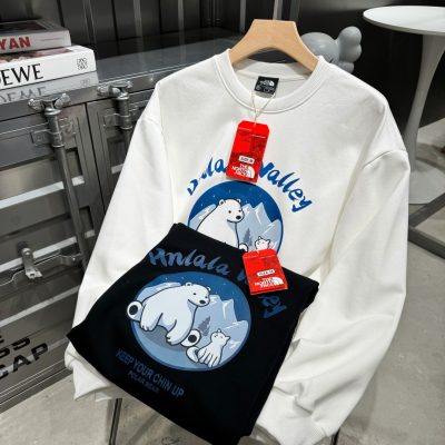 Best Selling The North Face Sweatshirts Black Cotton Breathable Style