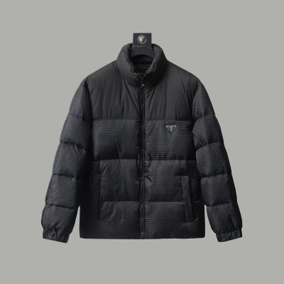 High Quality Prada Jackets White Polyester Logo Collection