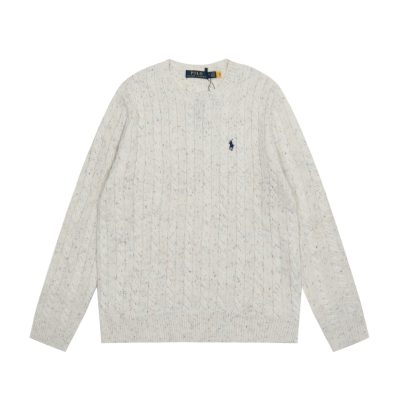 Luxury Ralph Lauren Sweater Multicolor Wool Embroidered Style