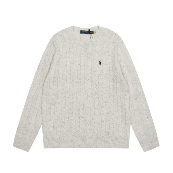 Luxury Ralph Lauren Sweater Multicolor Wool Embroidered Style