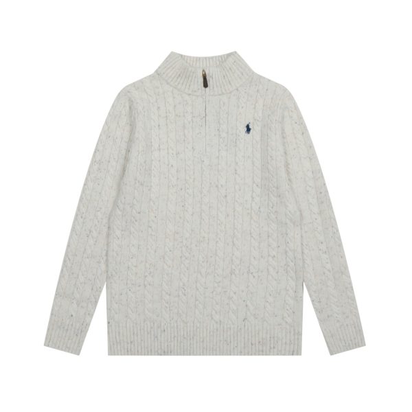Luxury Ralph Lauren Sweater Multicolor Wool Embroidered Luxury