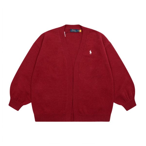 Luxury Ralph Lauren Cardigan Black Wool Solid Collection